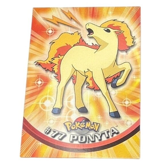 Ponyta Pokemon Card Topps #77 TV Animation Edition Series Blue Logo - Picture 1 of 5